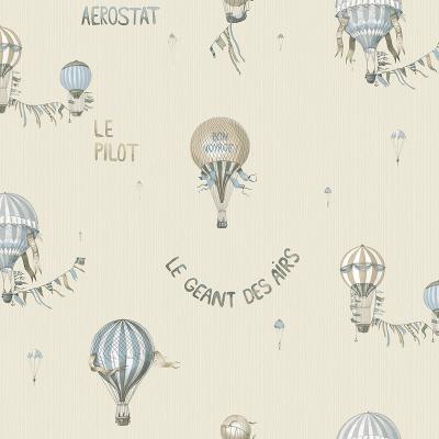 China Aerostat Modern Design Nonwoven Wallpaper For Kids Room for sale