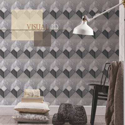 China Modern Classic 3D Design Waterproof PVC Wallpapers Wall Covering for sale