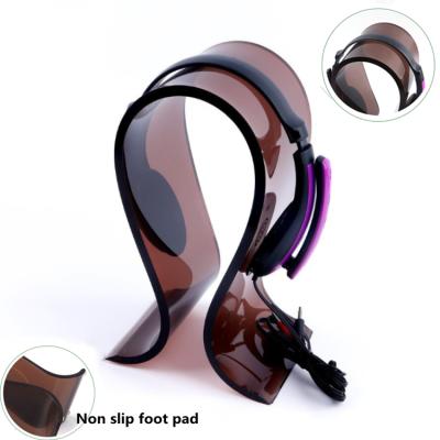 China Manufacture Sell Acrylic Modern Custom Headphone Display Stand GIE385 Size Headphone Stand for sale