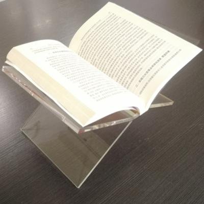 China Classic Top Quality Rest Display Book Stand Acrylic Open Reading Stand OBS0012 for sale