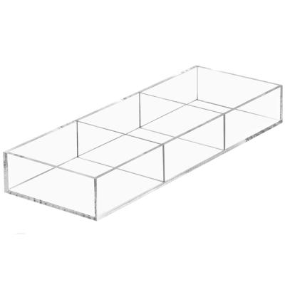 China Modern Home, Bathroom, Office, Kitchen Use Organizer Tray Custom Storage Box Drawer 3 Compartment Drawer Storage for sale