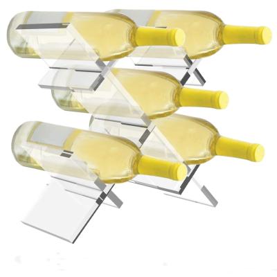 China High Quality Widely Used Acrylic Under Cabinet Wine Glass Rack Table Stand for sale