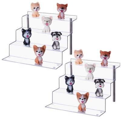 China 4 Tier Acrylic Cake Toys Riser Supermarket Display Rack FD4665 for sale