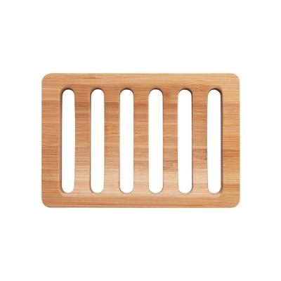 China China Supplier Sustainable Wholesale Bamboo Soap Dish Holder Wood Soap Box Case Tray Container for sale