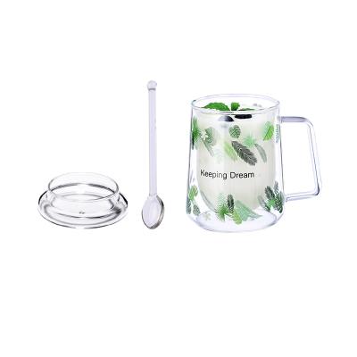 China Can Hold Hot Water Best Selling Reusable Keep Juice Water Glass Mug Milk Cup 300ml For Sale for sale