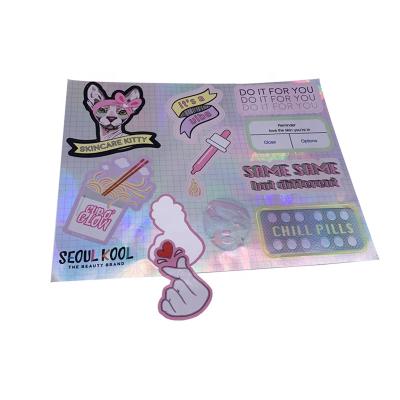 China Printed Logo Cartoon Waterproof Waterproof Stickers for sale