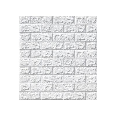 China Waterproof+ECO-Friendly 3D Tile Large XPE Brick 77cmx70cm Foam Wall Panels For Home Decoration Waterproof Panels Wall Sticker for sale