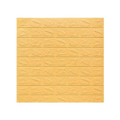 China Waterproof+ECO-Friendly+Moistureproof 3d tile brick stone wallpaper self adhesive xpe 3d foam sticker waterproof wallpaper with low price for sale