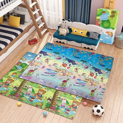 China Non-Toxic Eco-Friendly Folding Puzzle Game Mats Baby Toy Waterproof XPE Foam Floor Educational Game Mats for sale