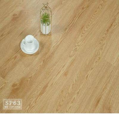 China 2022 new color waterproof and wear-resistant wood grain home apartment hotel living room plastic flooring SPC from log for sale