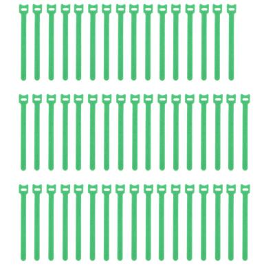 China Hot Selling Fix LIHAO Battery Manufacturers Selling 100pcs/pack Green Back To Hook And Loop Band Back Cable Ties Tie In Stock for sale