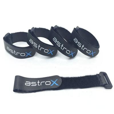 China Viable custom nylon hook and loop lipo strap battery strap FPV with non-slip plastic hook and loop strap for sale