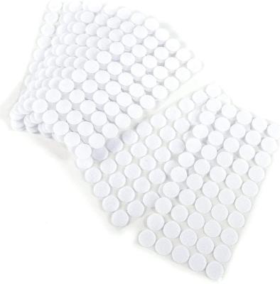 China 10mm/15mm/20mm Customized 100% Nylon Self Adhesive Soft Hook And Loop Viable Double Sided Adhesive Dots for sale