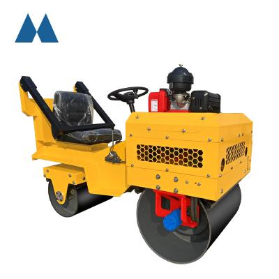 China Building Material Shops Advanced Design Diesel Type Asphalt Double Drum Ride On Road Roller Vibration Frequency 70HZ Walk Behind Road Roller for sale