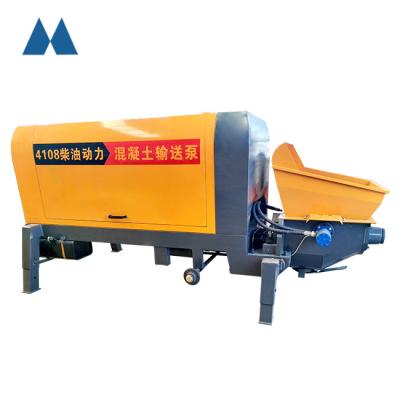 China Building Material Shops High Power Small Secondary Construction Pedestal Pump Conveying Rate 10-15m3/H Construction Mortar Pump for sale