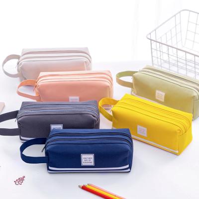 China Practical hot sale transparent blue bag for girl diy pencil case with high quality for sale