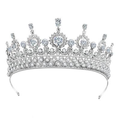 China Wedding Princess Bride Headwear Hair Accessories Wedding Rhinestone Tiara Crown Bridal Headpiece Jewelry for sale