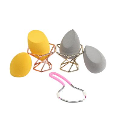 China ABS+stainless steel+sponge 7pcs Make Up Sponge Set Cosmetic Blast Holder Beauty Sponge Blender Holder High Quality Spiral 10pcs Customized Logo Accepted for sale