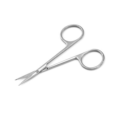 China Popular Stainless Steel Make Up Small Silver Manicure Eyebrow Cuticle Nail Scissors for sale