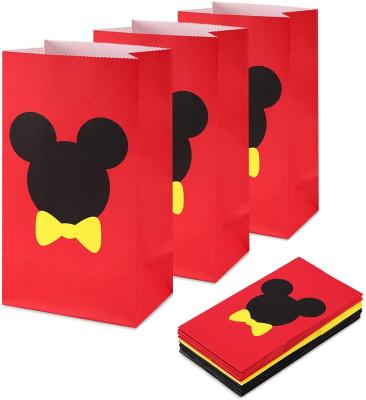 China Aresmer Recyclable Mouse Party Bags Gift Bags for Kids Mouse Themed Party, Pack of 24 for sale