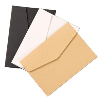 China Gift Envelope Kraft Paper Gift Wrapping Business Classic White Black 17.5x12.5cm Envelopes for sale