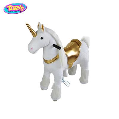 China unicorn ride on plush toys amusement park mini ride TB2017L-pro for sale