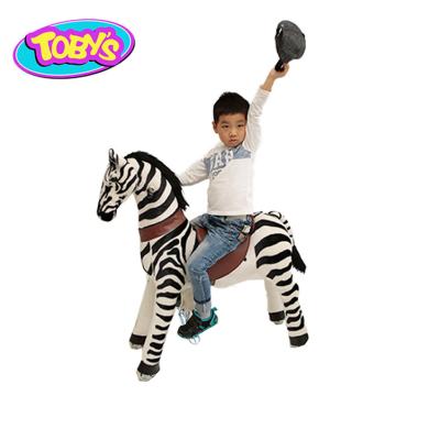 China Ride On Toy Zebra Kids Ride On Toys Horse With Rubber Wheels Little Pony for sale