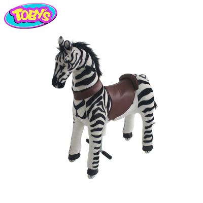 China Ride On Zebra Toy Horse Moving Horse Toys Rising Toy Toy For Kids for sale