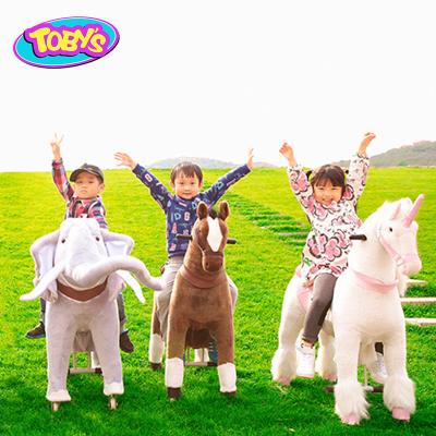 China Ride on Power Filling Toy Plush Animal Ride Toy Horse Walking Ride Toy Free for sale