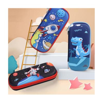 China Schools & Offices 22X10cm School Cartoon Pencil Case Box Stationery Estuche Space Unicorn School Supplies for sale