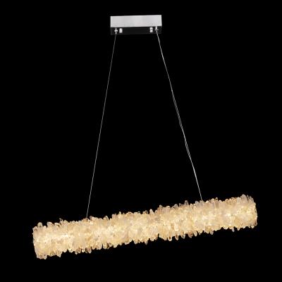 China Modern Post Modern Living Room Chandelier Nordic Lighting Rock Crystal Natural Stone For Chandelier for sale