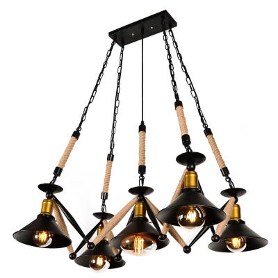 China Nordic Indoor Decorative Industrial Metal Shade Modern Designer Lamp Fixture Indoor Lighting Chandelier Pendant Light for sale