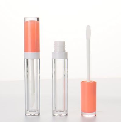 China Cosmetic Make Your Own Clear Lid Factory Top Delivery With Your Own Label Printing Lip Gloss Tubes for sale