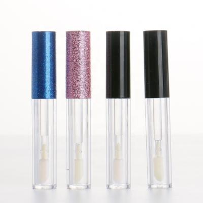 China Cosmetic Wholesale Mini Glitter Lip Gloss Tube 2.5ml Material With Clear Wand And Bottle for sale