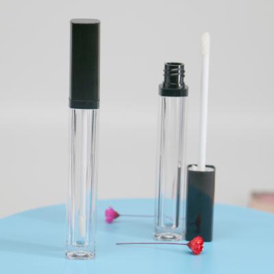 China Latest Product Cosmetics Container Eco-friendly PETG Slim Square Plastic Empty Lip Gloss Tube Lip Gloss Liquid Tube for sale