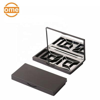 China Recyclable Makeup Irregular Private Label Slot Custom Magnetic Eyeshadow Palette Container for sale