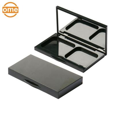 China Recycled Materials Customize Plastic Compact Case With Blast Tray 3d Letterpress Powder Flower Case for sale