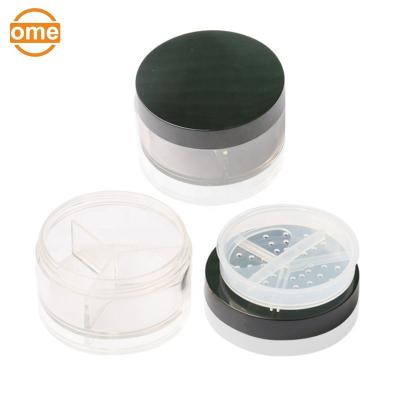 China Lipstick Tube Factory 3 Tone Loose Powder Case Empty Base Facial Box for sale