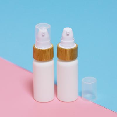 China Cosmetic Environmental Biodegradable Bamboo Circle Lotion Pump 30ml Pla Bottle Center Spray for sale