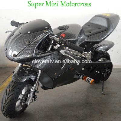 China Black Carbon Advance Gasoline Powered Mini Motor Bike 49CC Pocket Bikes 920x360x450mm for sale