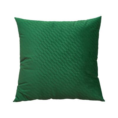 China Home Cafe Sofa Decor Pillowcase Non-Toxic Luxury Decorative Green Throw Pillow Cover 18x18 Inch for sale