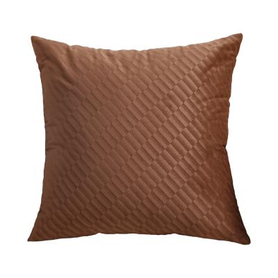 China Factory Sale Wholesale Non-Toxic Upscale Luxury Diagonal Tile Pattern Pillow Cover Case Cushion Directly for sale