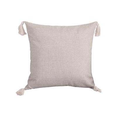 China Non-Toxic Throw Pillow Cover With 4 Tassels Bohemian Cushion Cover Cushion Cover For Hotel Sofa Home Decoration for sale