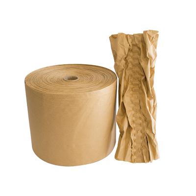 China Recycled Materials OEM Factories Box Cardboard Packing Cushion Machine Premium Brown Kraft Paper Roll for sale