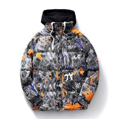 China 2022 Men's Casual Winter Parkas Hoodies Jackets Breathable Fashion All Over Print Stripper Jacket For Men Bomber Jackets And Coats for sale