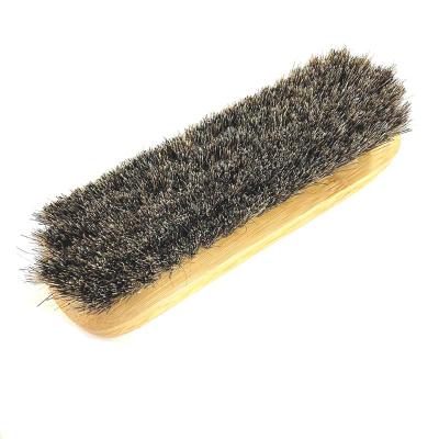 China Home Bamboo Shoe Brush With Horse Hair For Boots Cleaning for sale