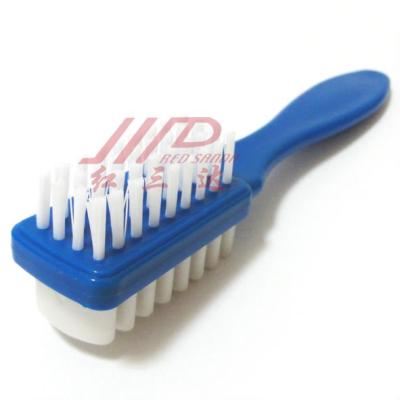 China Plastic Suede Shoe Clean Double Side Shoe Brush With PP Stiffen (1209-P) for sale