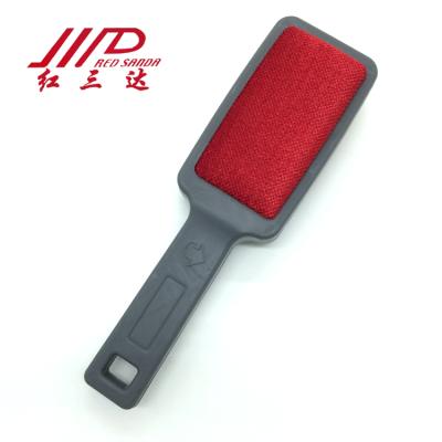 China Sustainable Wholesales Double Sided Magic Fiber Brush Customized Red Fabric Remover For Fabric Dry Cleaning for sale