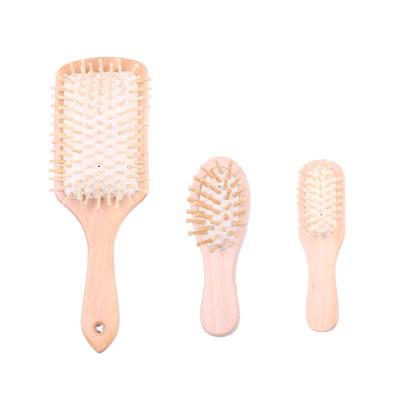 China Eco Friendly Home Hair Brush Wooden Comb Set Private Label Magic Hair Styling Straightener for sale