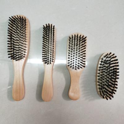 China Tamer Tools Professional Wooden Hair Styling Wave Brush With Firm Or Soft Bristle Laser Logo For Hair Beauty Style Salon Blister Custom Card for sale